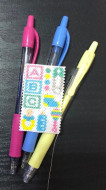 Baby Shower Gender Reveal Beaded Pen wrap with FREE Pen and Gift Bag