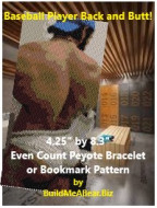 Baseball Back and Butt Peyote Bracelet or Bookmark Pattern (PDF Download)