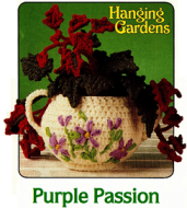Purple Passion Crocheted House Plant (Made to Order)