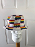 Finished Rainbow Pride Flag Bucket Hat