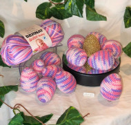 Easter Eggs (One Dozen Crocheted Large)