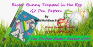 Easter Bunny Trapped in an Egg G2 Pen Pattern (PDF DOWNLOAD)