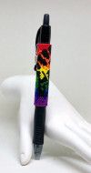 Finished Rainbow Pride Fist Beaded Pen (Made To Order)