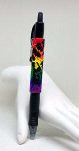 Rainbow Pride Fist Beaded Pen (Made To Order)