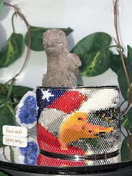 Finished American Bald Eagle Cuff Bracelet