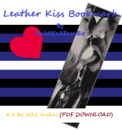Leather Kiss Bookmark Pattern (PDF Download)