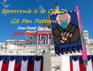 Bernie In the Cold With Mittens G2 Pen Pattern (PDF DOWNLOAD)