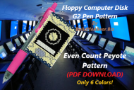 Old Style Floppy Computer Disk G2 Pen Pattern (PDF DOWNLOAD)