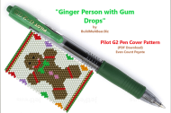 Ginger Person with Gum Drops G2 Pen Pattern (PDF DOWNLOAD)